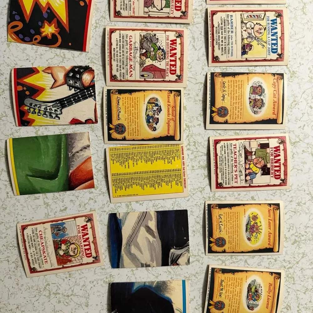 Vintage 1985–1986 Garbage Pail Kids Card Lot – Original Topps – 50+ Cards